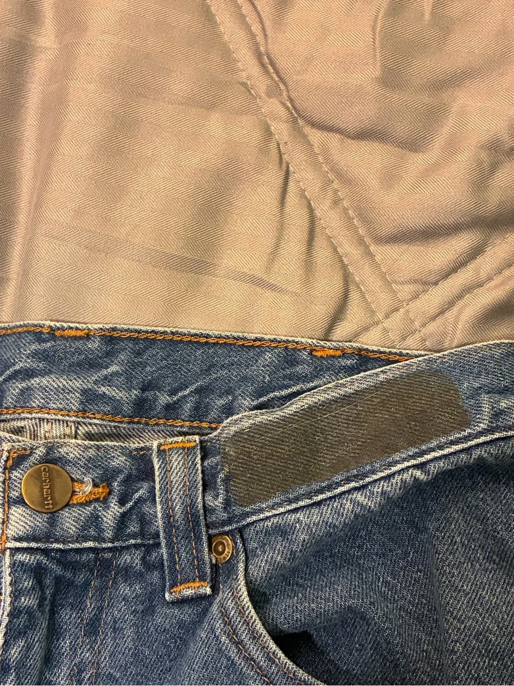 Carhartt Men’s Classic Straight-Leg Denim Jeans in Light Blue